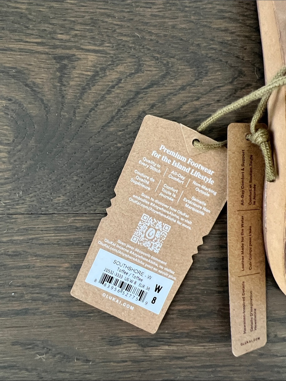 OluKai Women's Southshore -Toffee Thong Sandals New! Size 8 - Picture 2 of 4